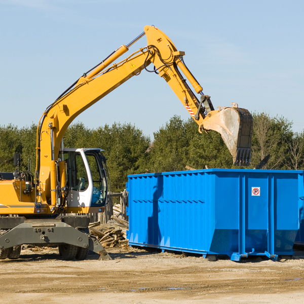 what size residential dumpster rentals are available in Vina CA